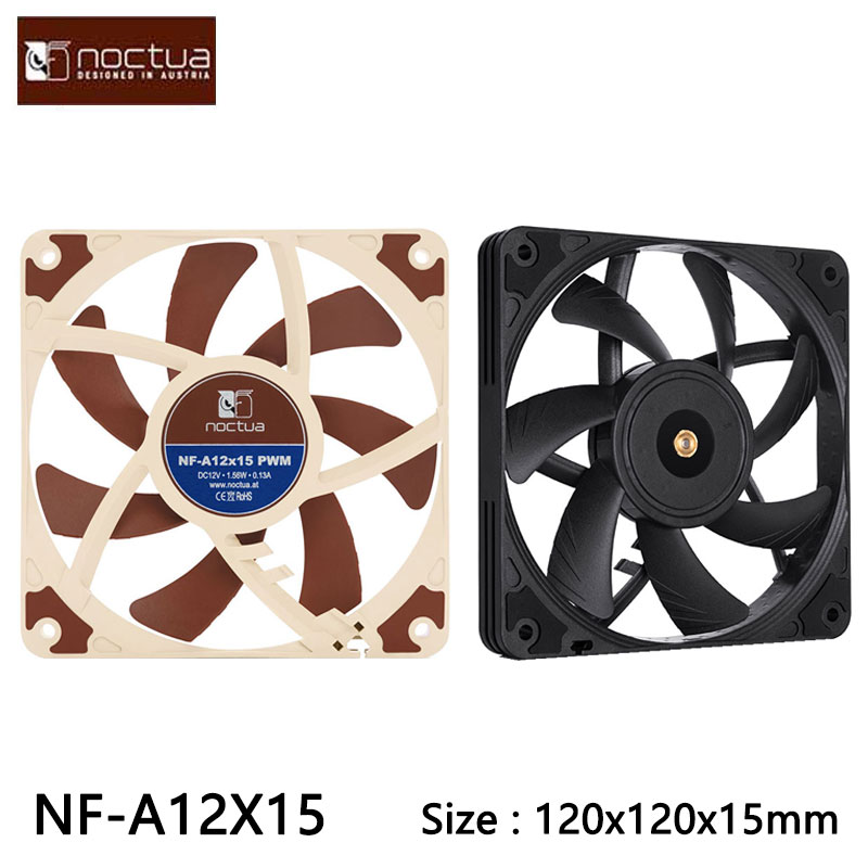Case Fan Controller - Noctua NF-A12x15 120X120X15mm Chassis Fan，Ultra thin