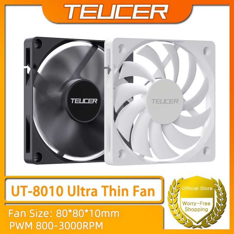 Pc Chassis - TEUCER UT-8010 Ultra-thin Chassis Fan 80x10mm
