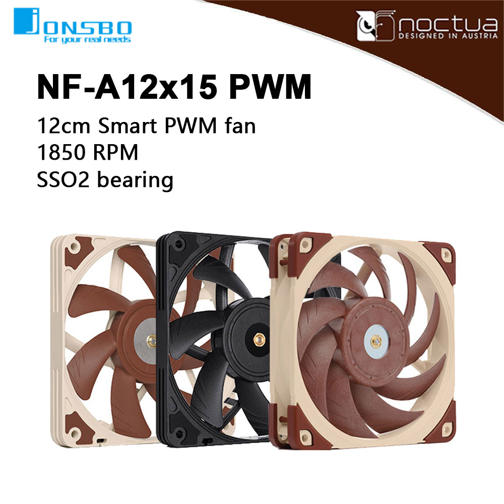 Case Fan Controller - Noctua NF-A12x15 PWM Chromax.black.swap 120mm ultra-thin