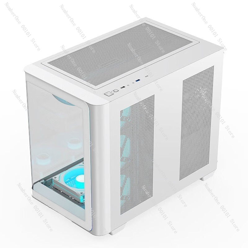 Atx Case - Panoramic Curved Glass Desktop PC Case
