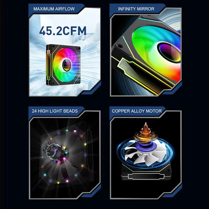 PRISM 4 PRO 120mm PWM ARGB Cas - đánh giá và giá Pc Chassis