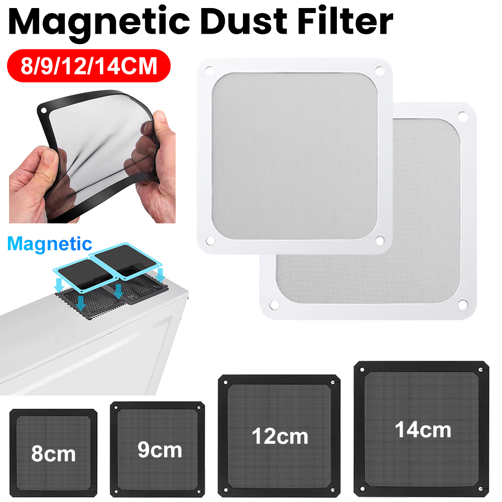 1/2X 8/9/12/14cm Magnetic Fram - đánh giá và giá Dust Filter Pc