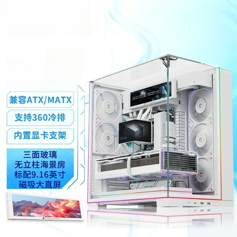 White Panoramic Triple Tempere - đánh giá và giá Atx Case