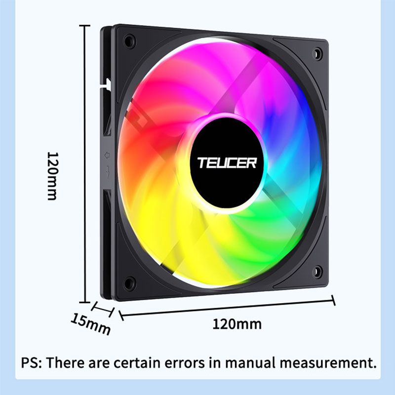 Teucer 120mm PC Case Fan FDB B - đánh giá và giá Pc Chassis
