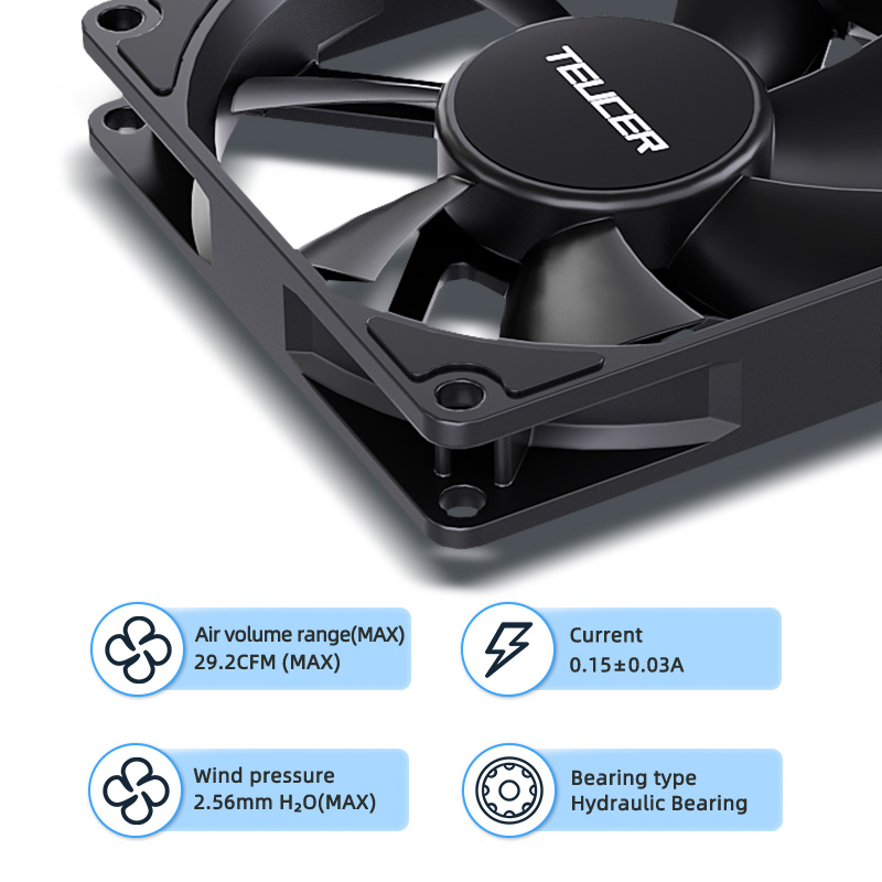 Teucer UT-8015 8CM Chassis Fan - đánh giá và giá Pc Chassis